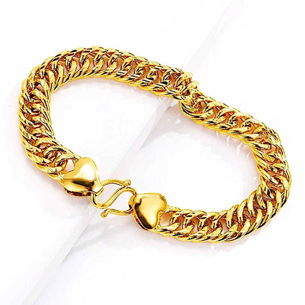 NEW GOLD CHAIN BRACELET WOMEN MENS - Picture 5 of 6
